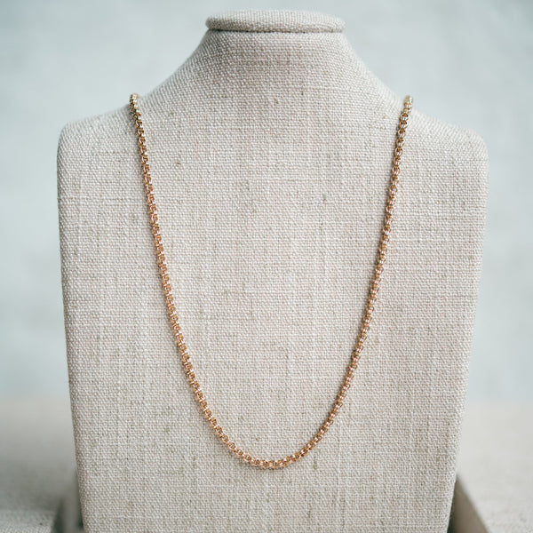 Victorian gold filled petite rolo chain