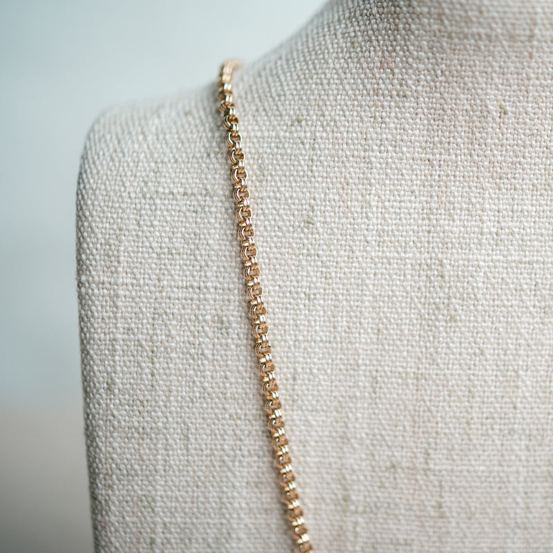 Victorian gold filled petite rolo chain