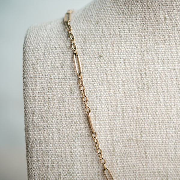 Victorian oval link watch chain