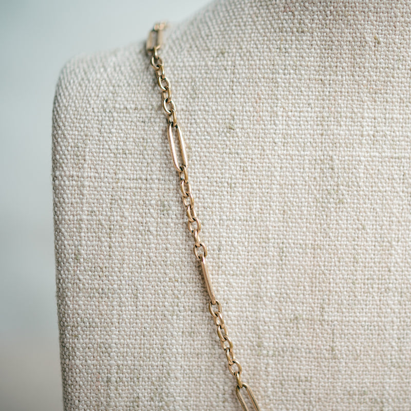 Victorian oval link watch chain