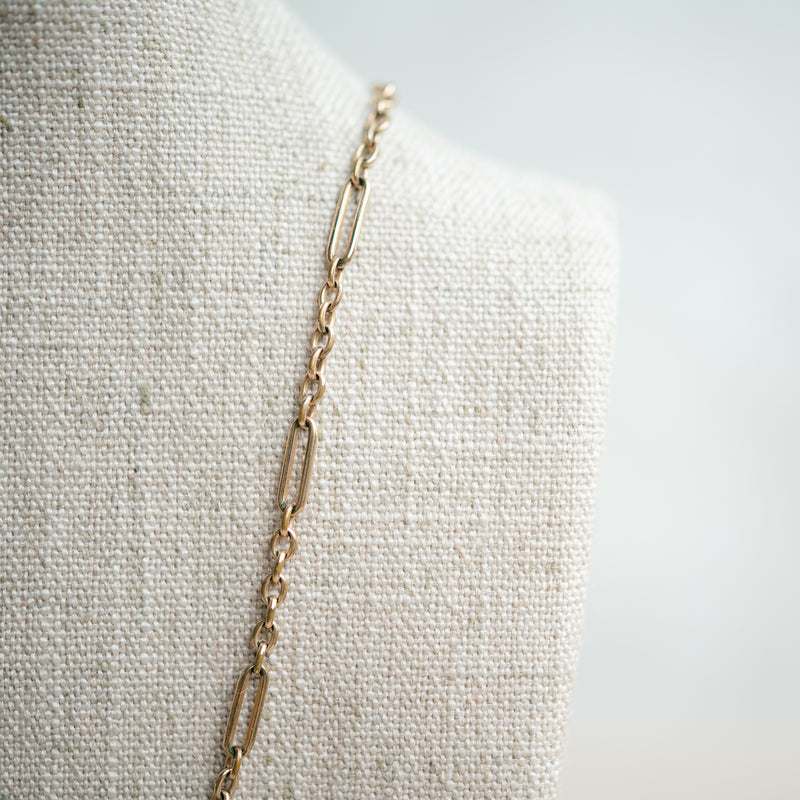 Victorian oval link watch chain