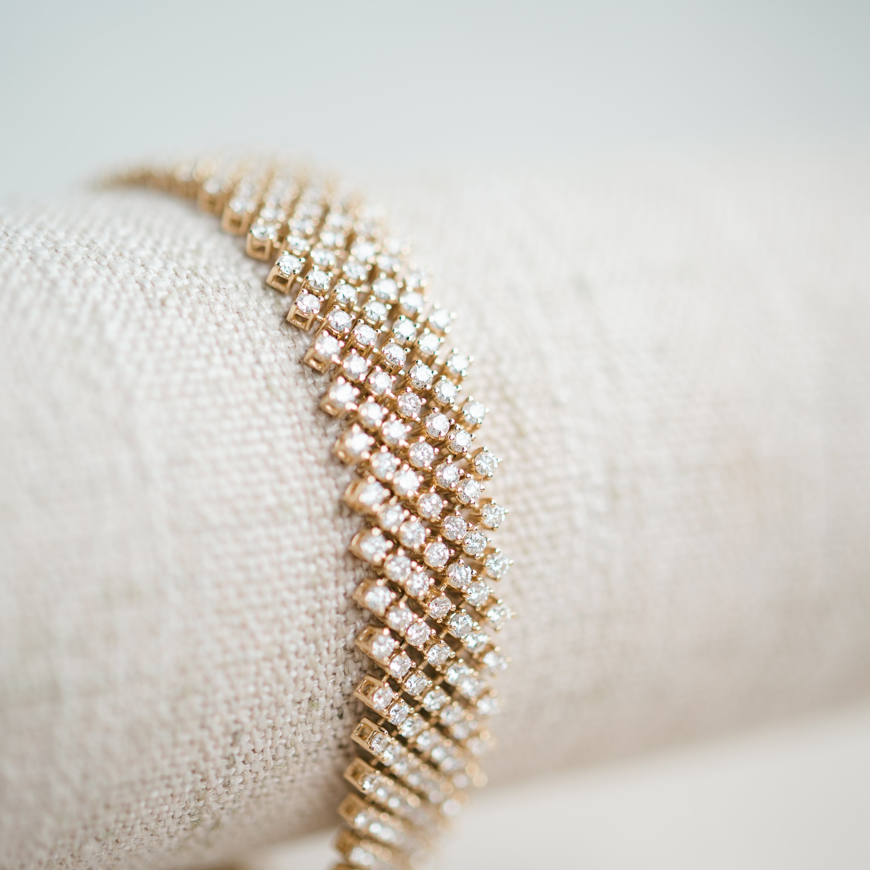 yellow gold diamond bracelet
