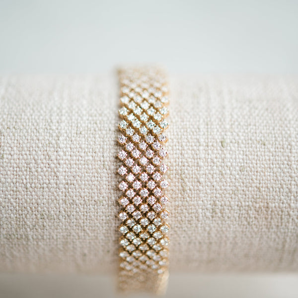 yellow gold diamond bracelet
