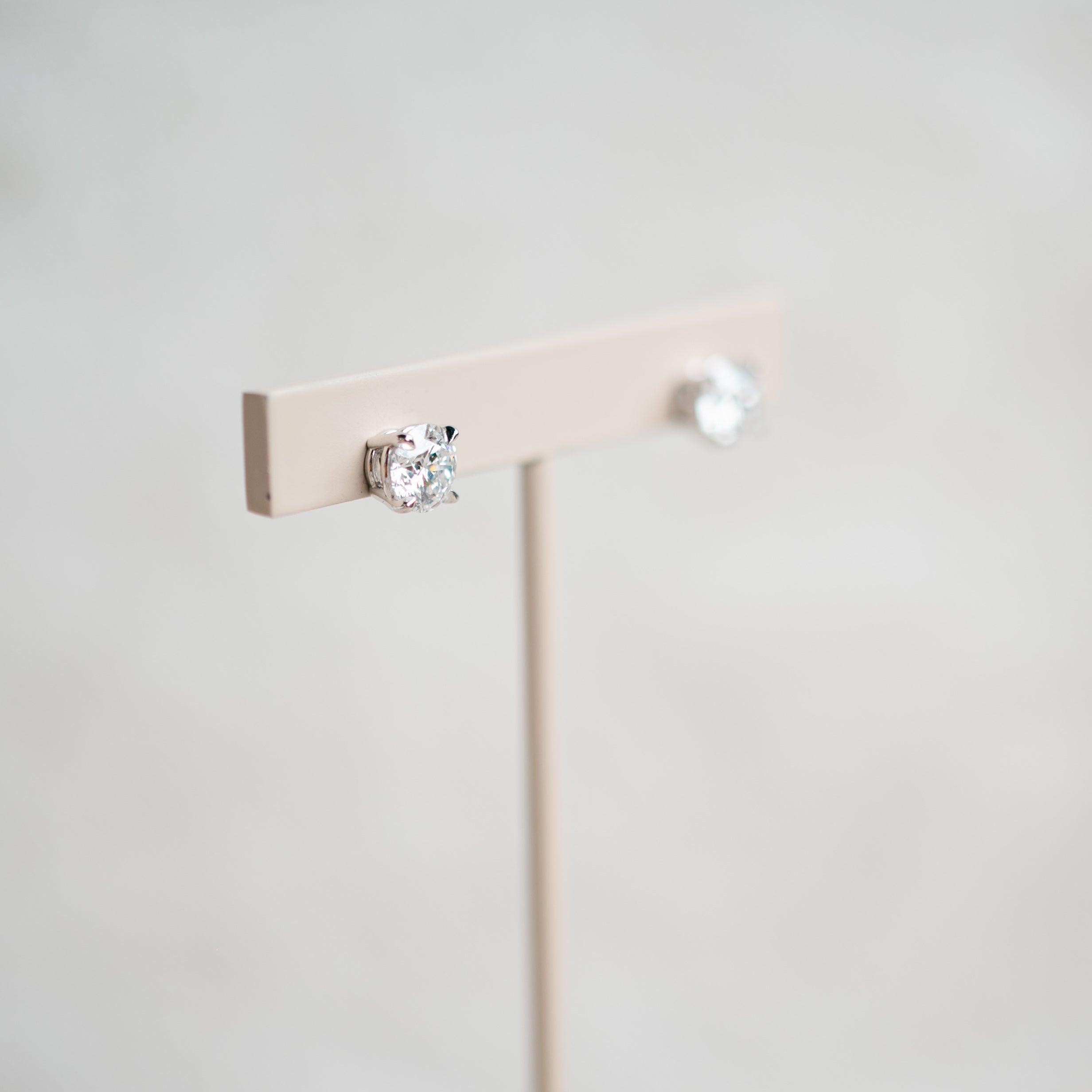 2.38ct lab grown diamond studs
