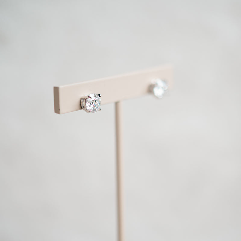 2.38ct lab grown diamond studs