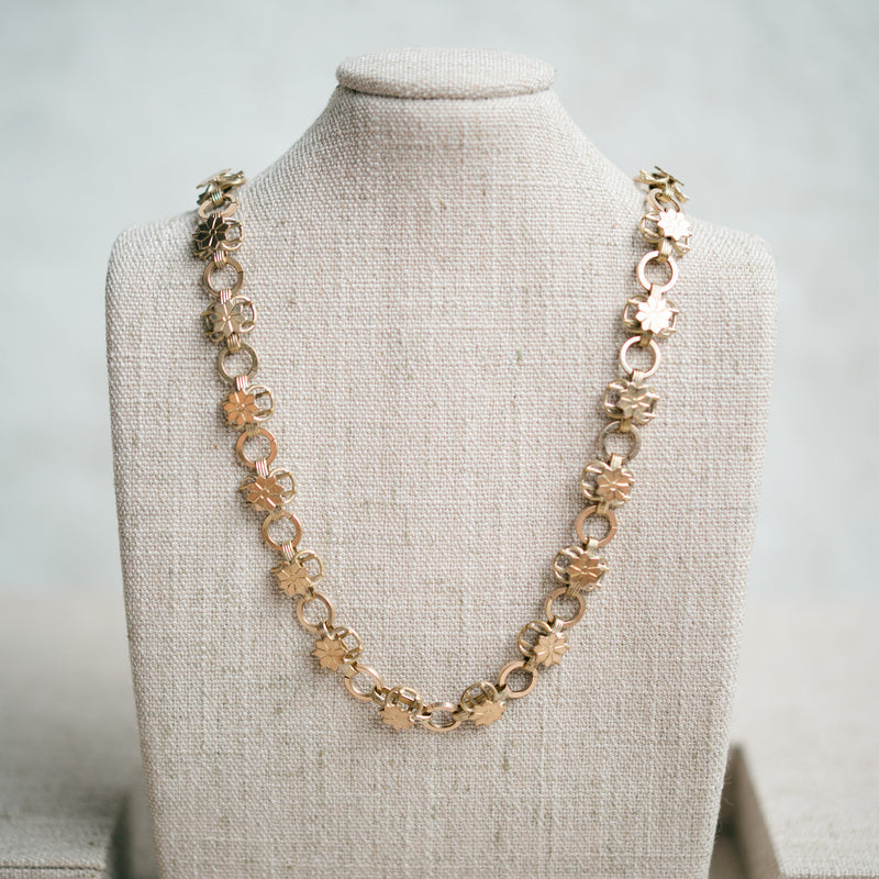 Gold filled flower chain