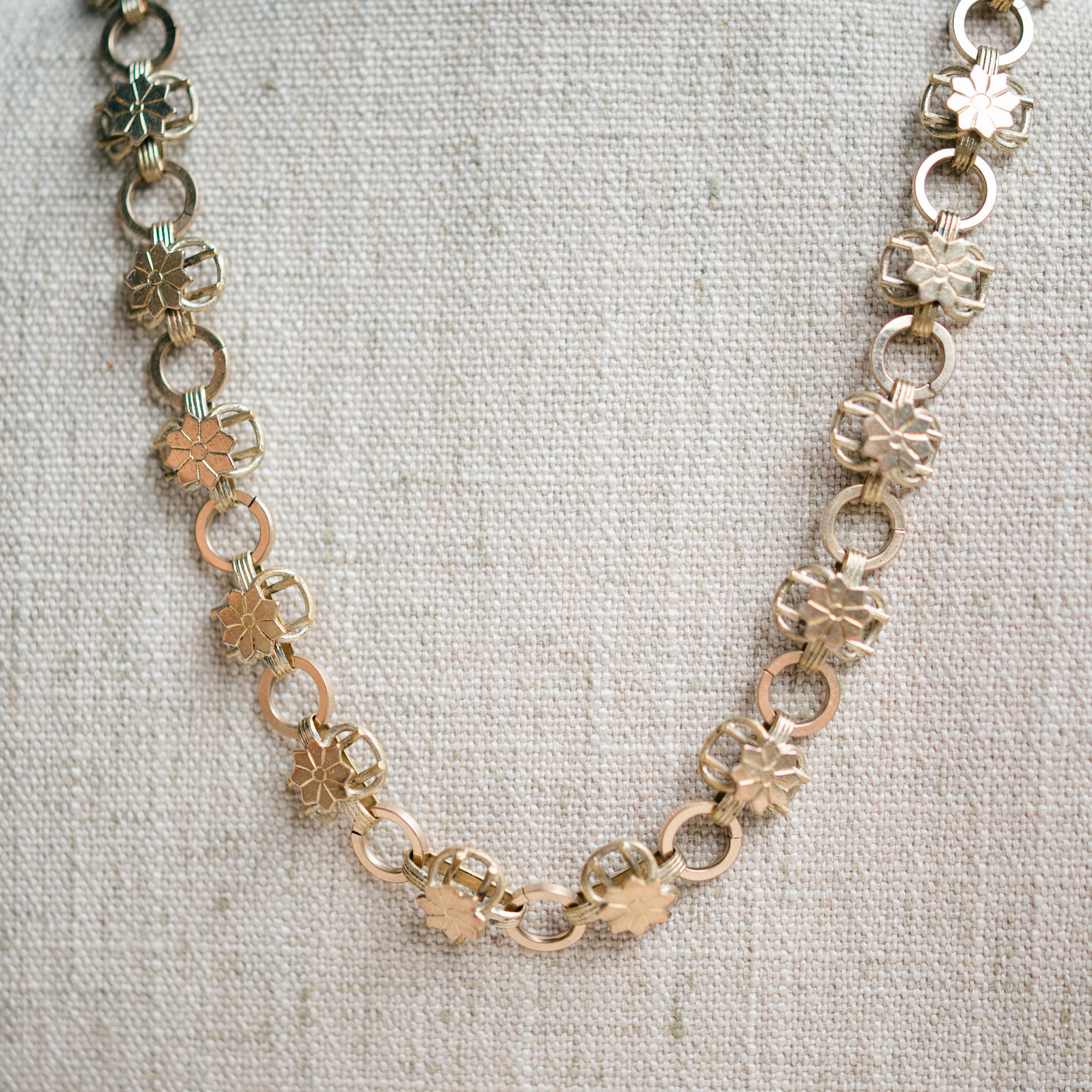 Gold filled flower chain