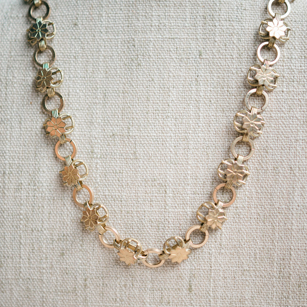 Gold filled flower chain