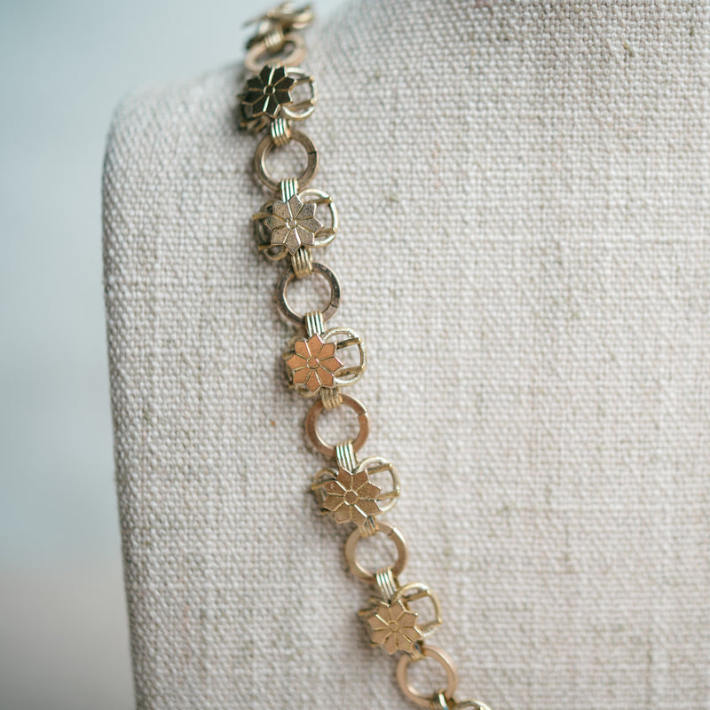 Gold filled flower chain