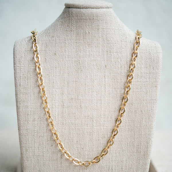 Victorian gold filled oval link chain
