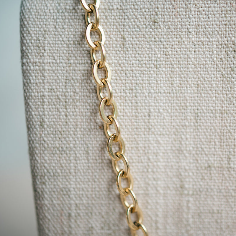 Victorian gold filled oval link chain