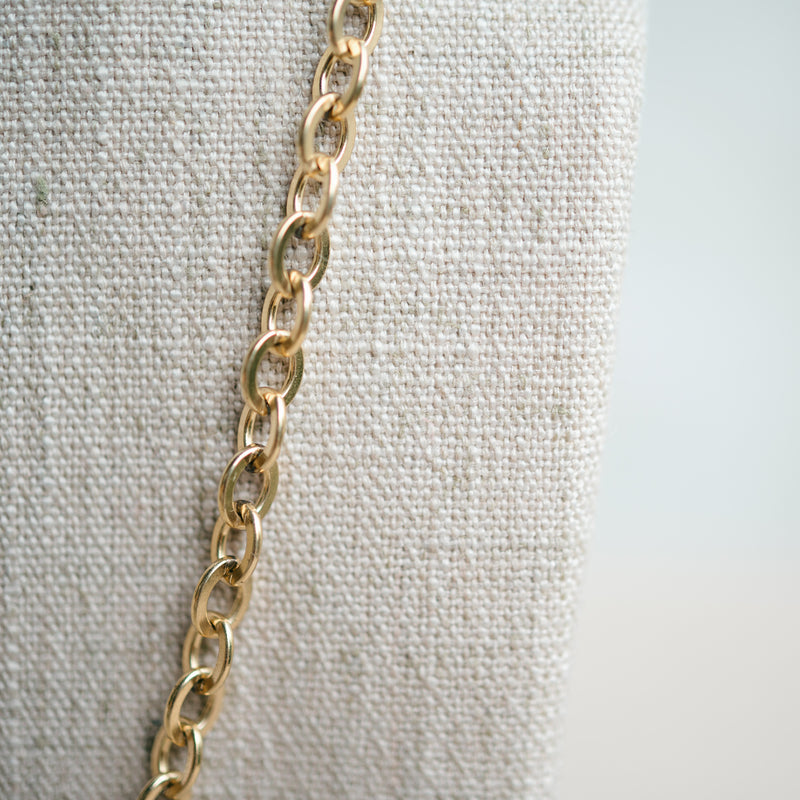 Victorian gold filled oval link chain