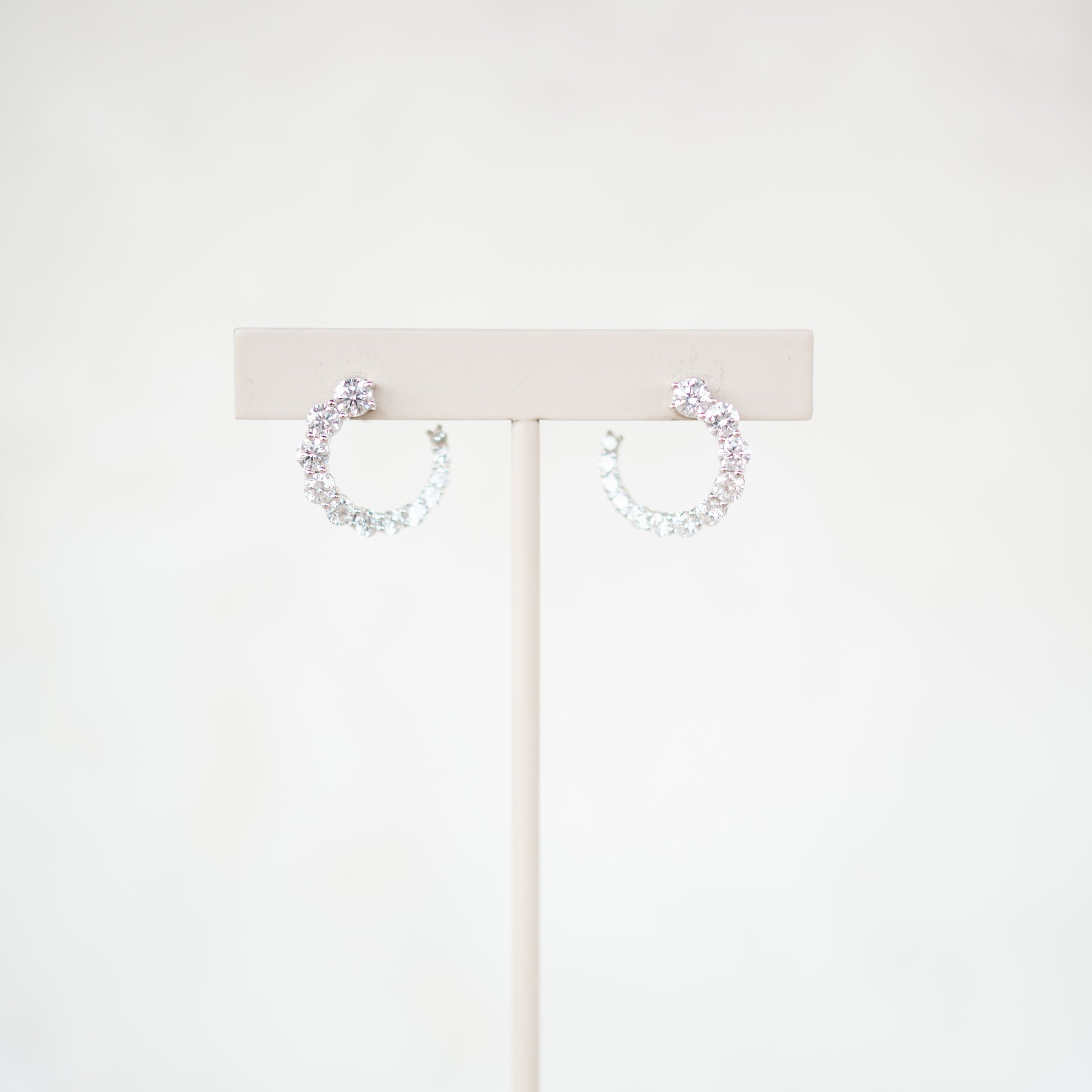 Diamond Swirl Earrings