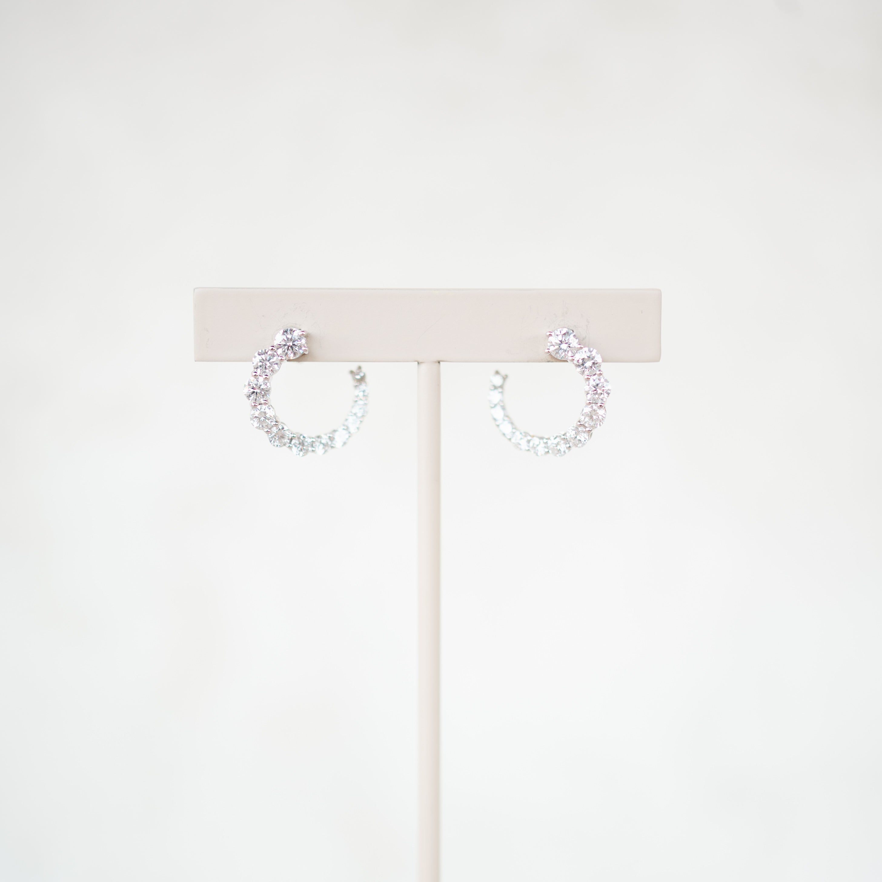 Diamond Swirl Earrings