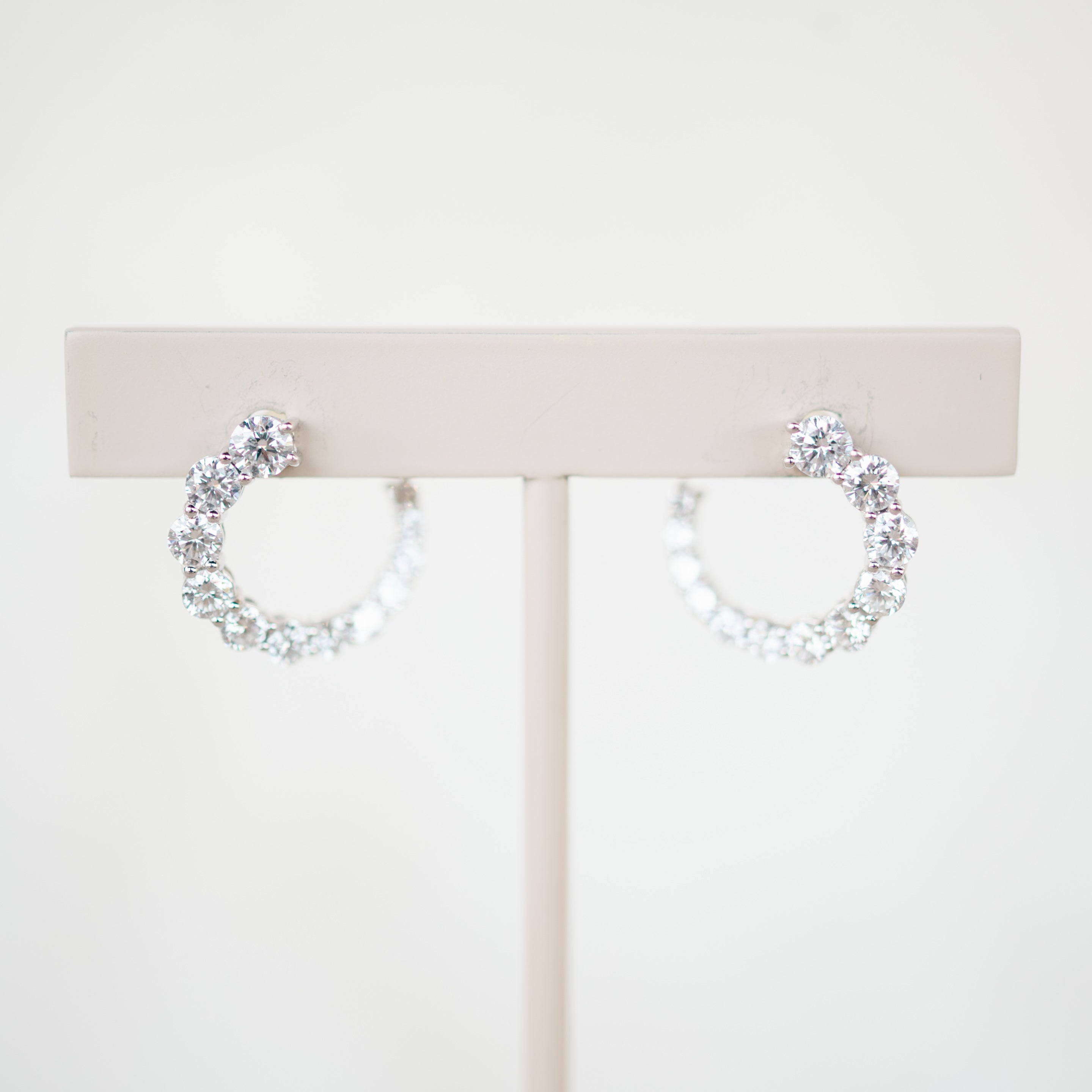 Diamond Swirl Earrings