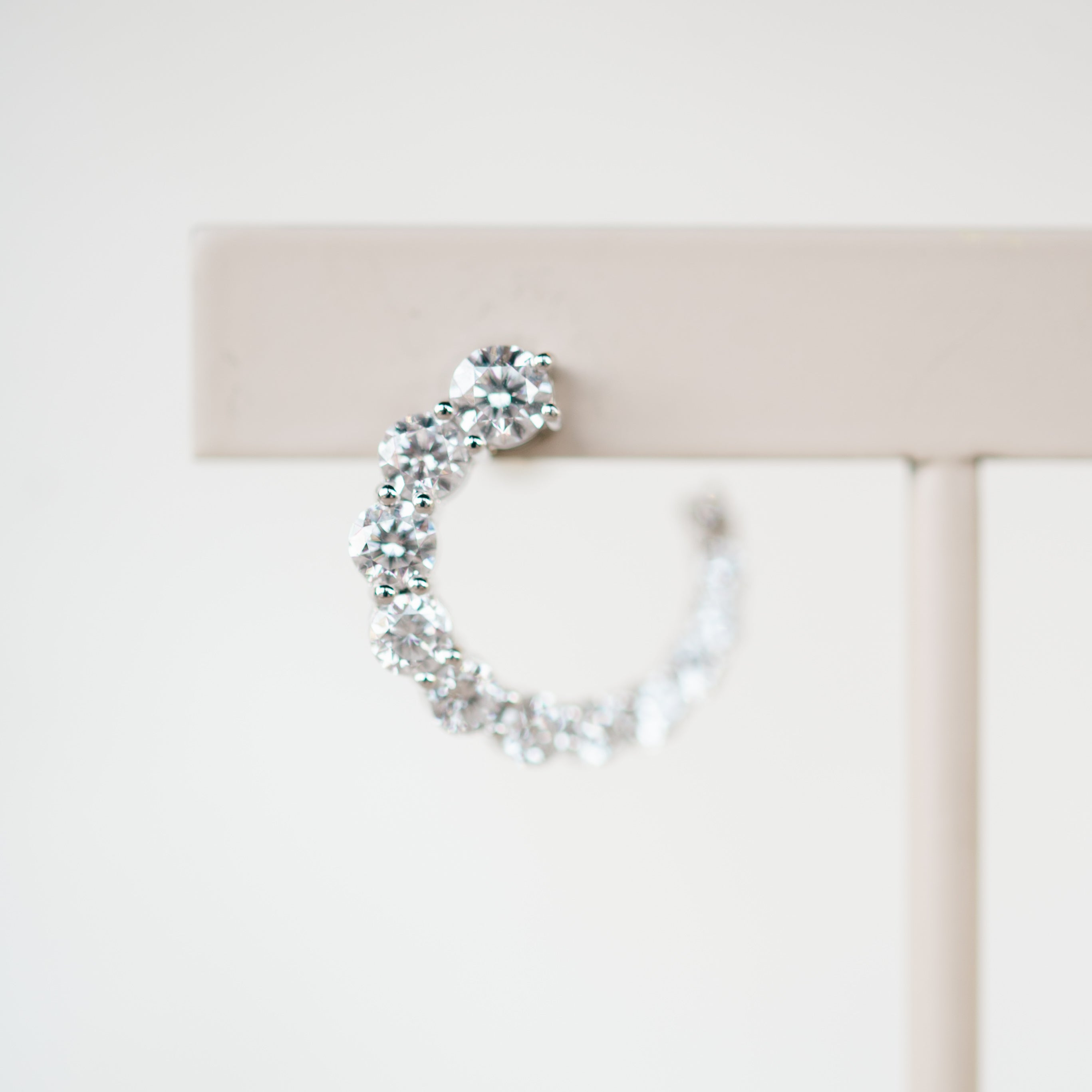 Diamond Swirl Earrings