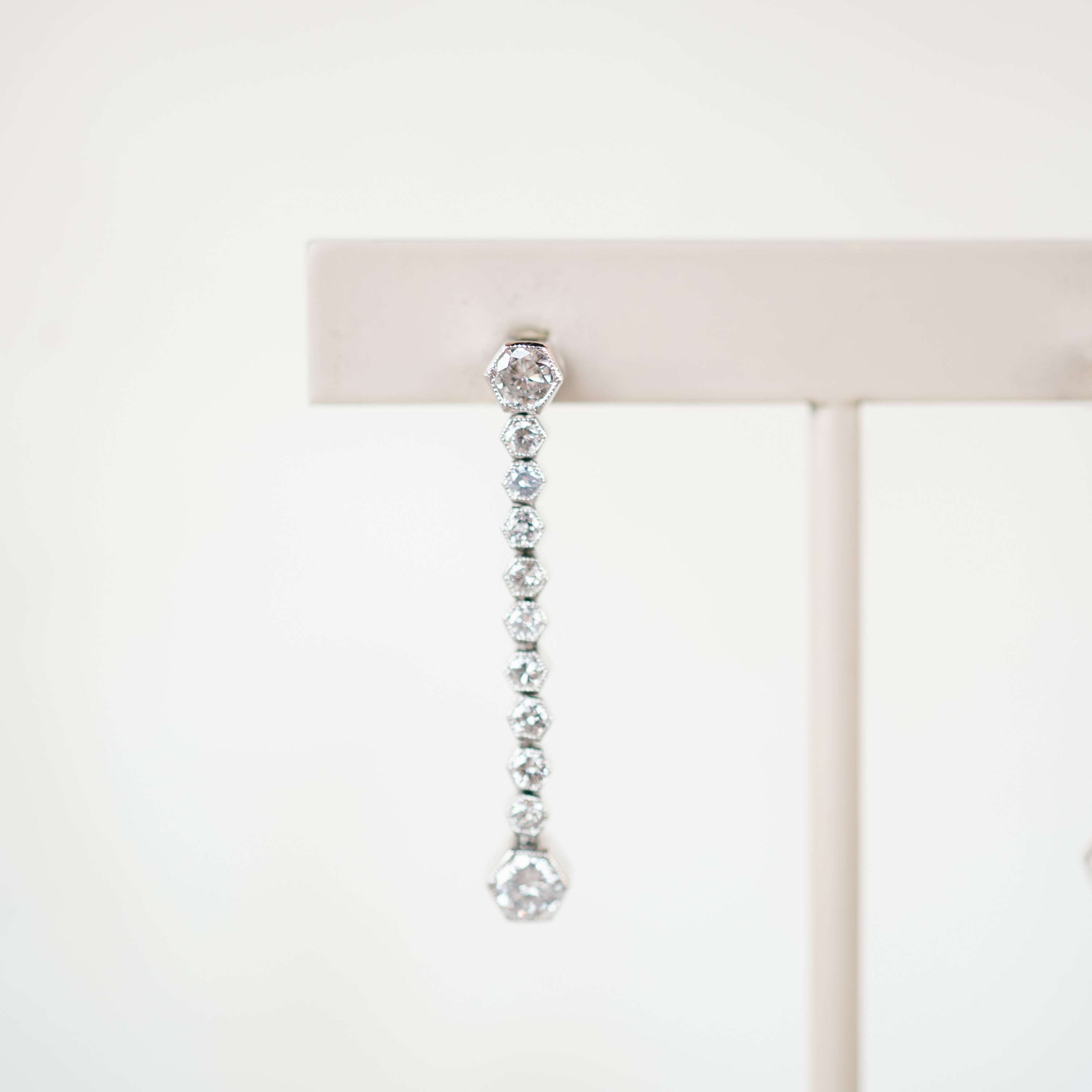 Art Deco Diamond Dangle Earrings