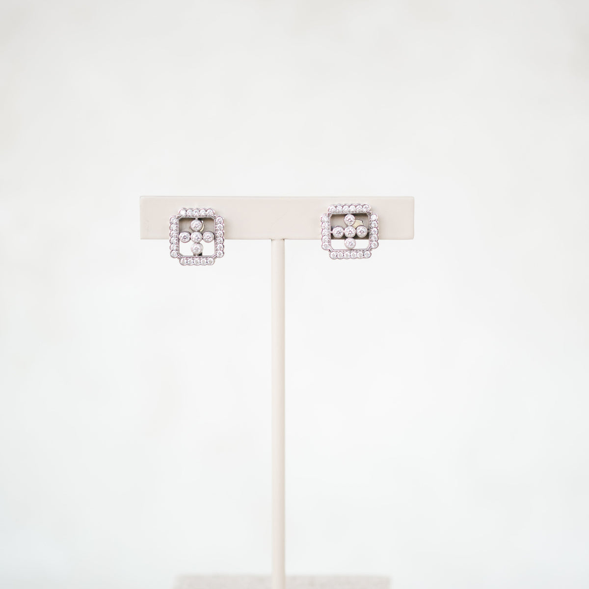 Vintage Inspired Diamond Earrings