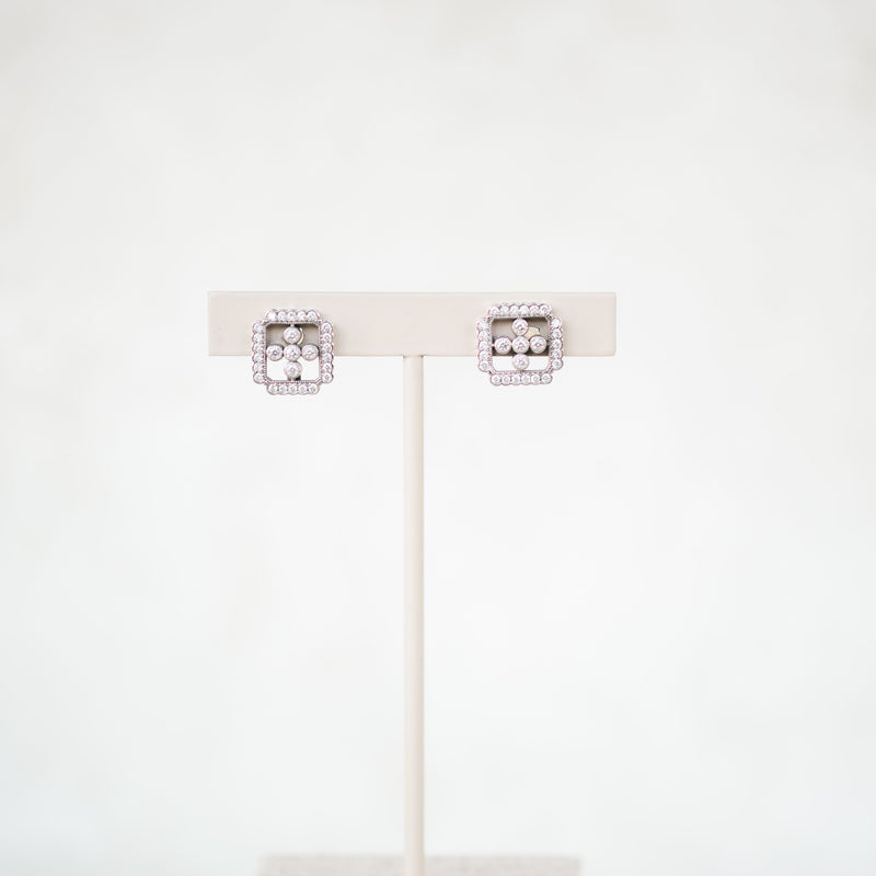 Vintage Inspired Diamond Earrings