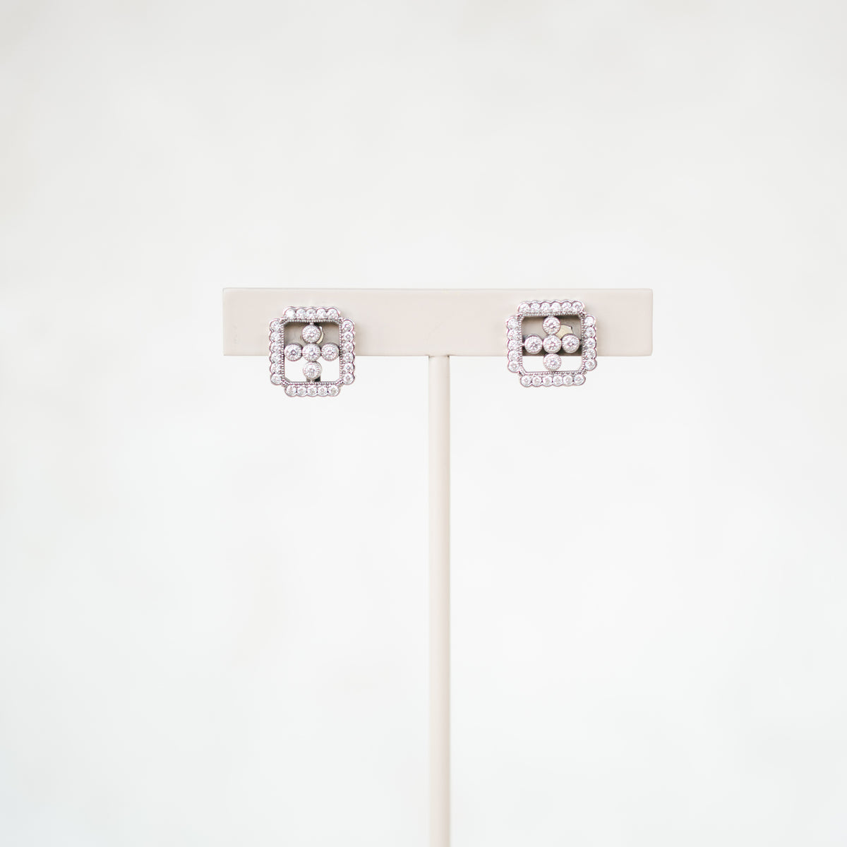 Vintage Inspired Diamond Earrings