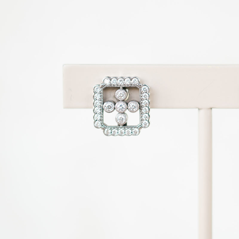 Vintage Inspired Diamond Earrings
