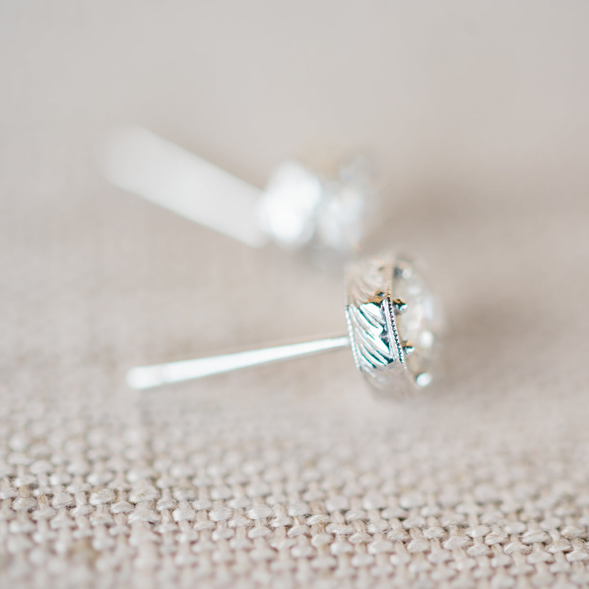 Vintage Style Diamond Studs