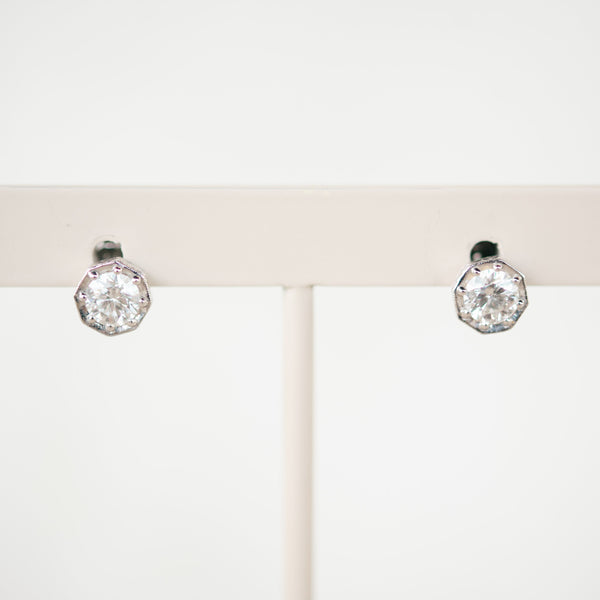 Vintage Style Diamond Studs