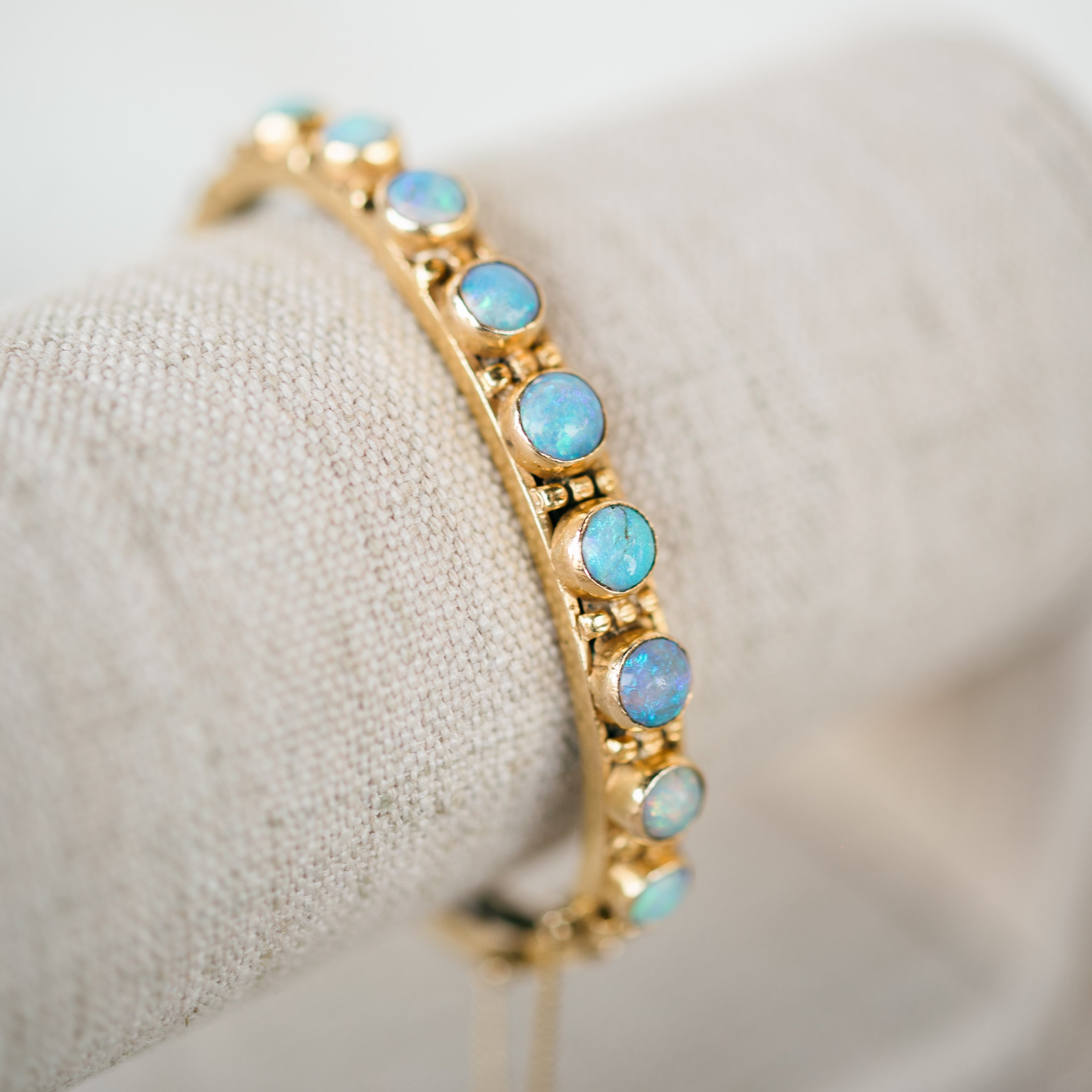 Opal Bangle Bracelet