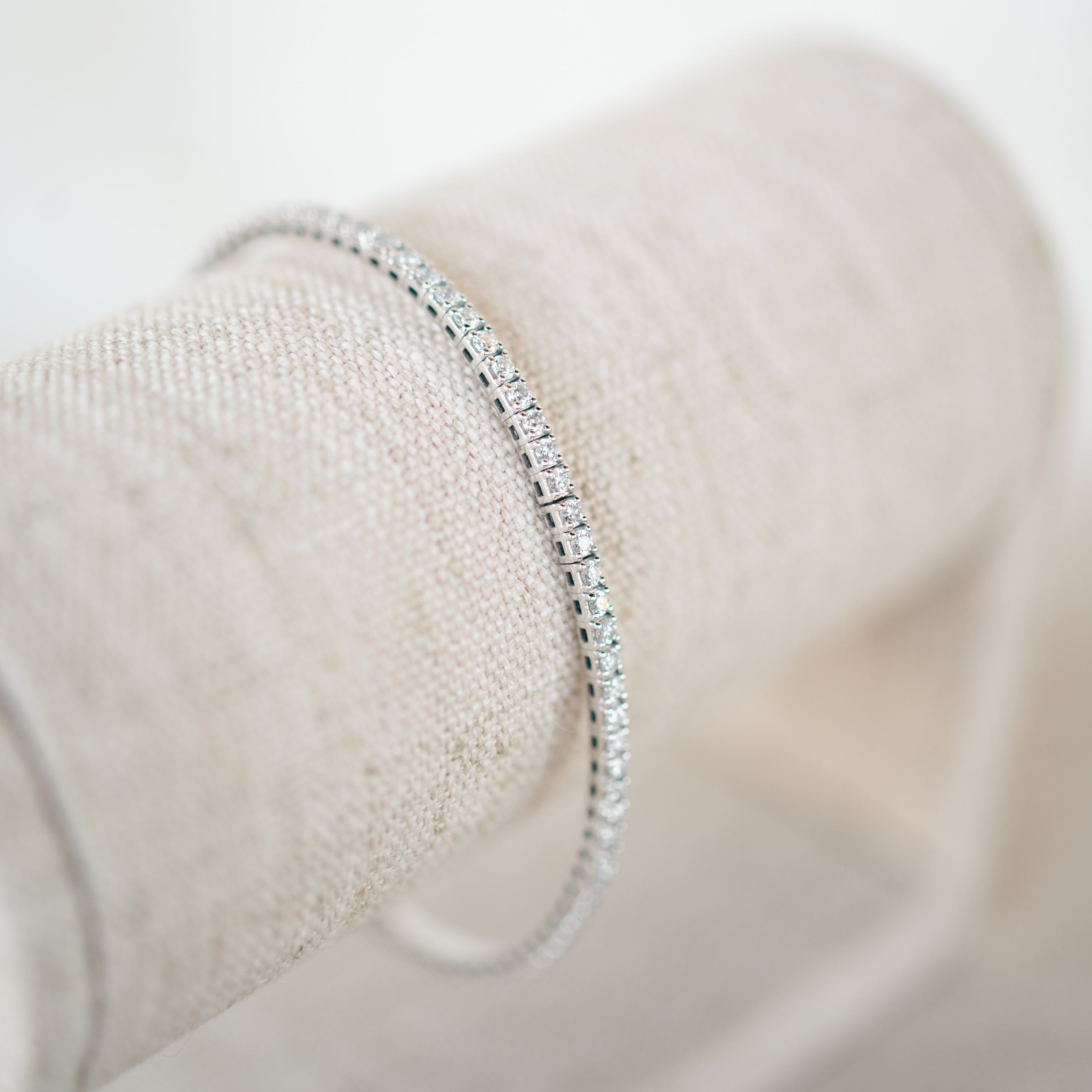 diamond flexible bangle