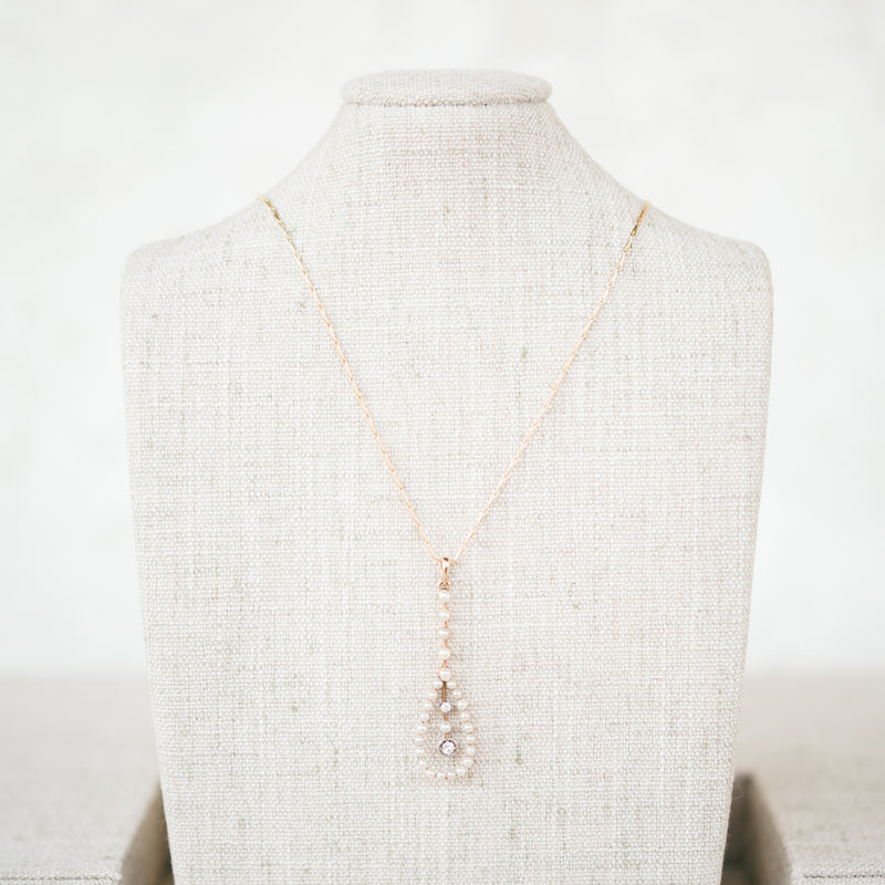 Diamond and Pearl Pendant