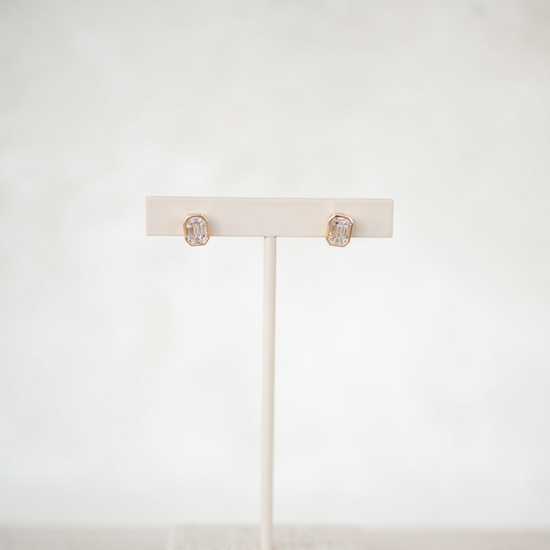 Diamond Mosiac Bezel Studs