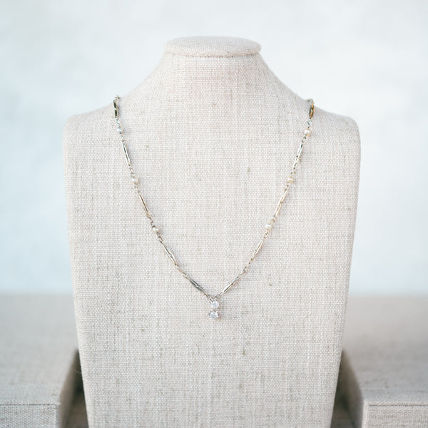 Pearl and Diamond Antique Necklace