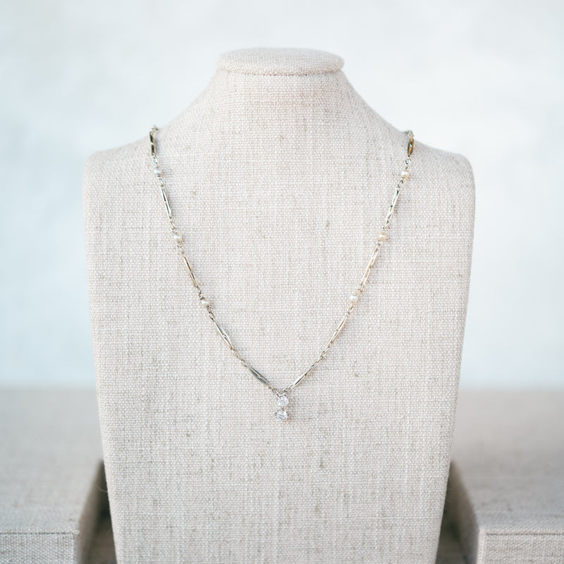 Pearl and Diamond Antique Necklace