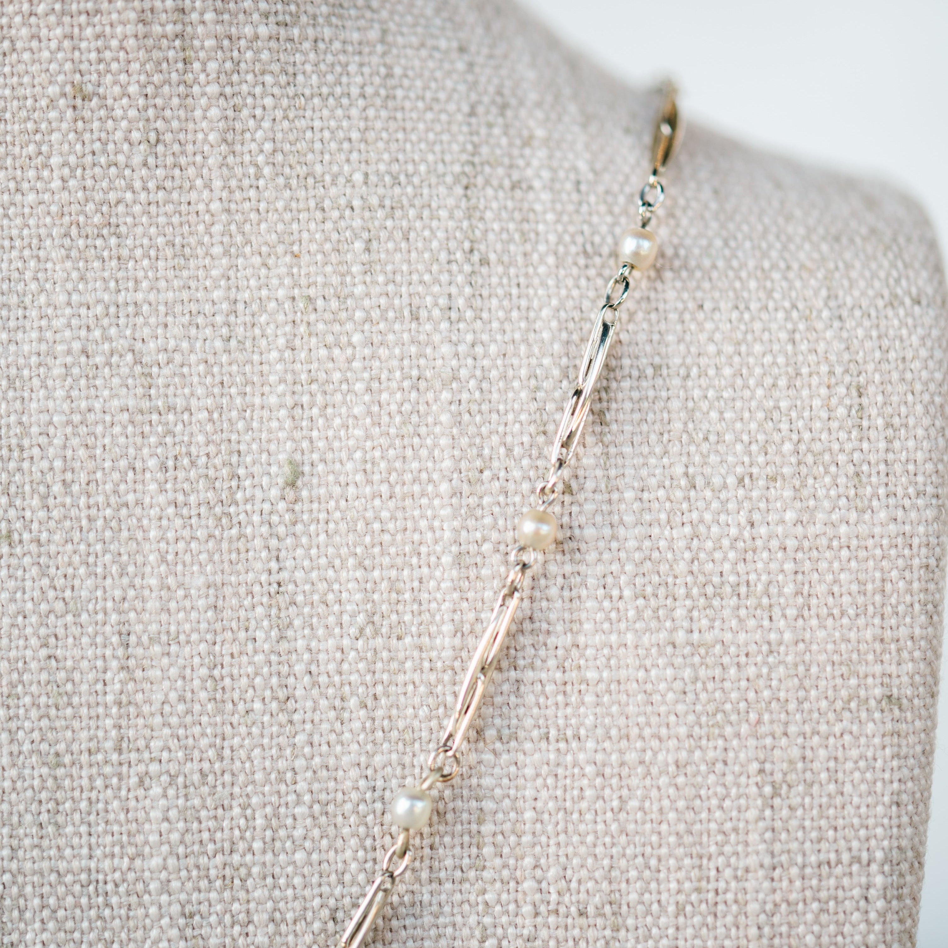 Pearl and Diamond Antique Necklace