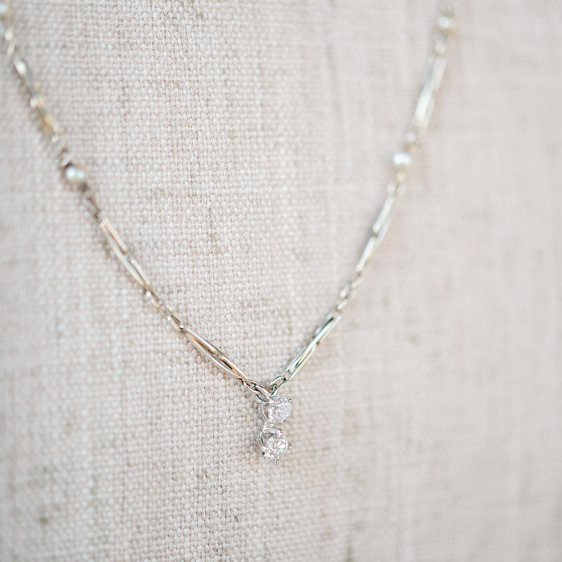 Pearl and Diamond Antique Necklace