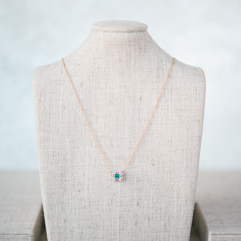 Emerald and Diamond necklace