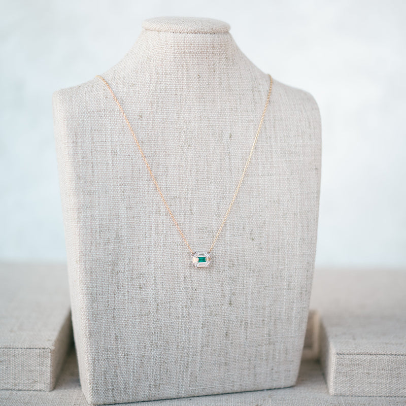 Emerald and Diamond necklace