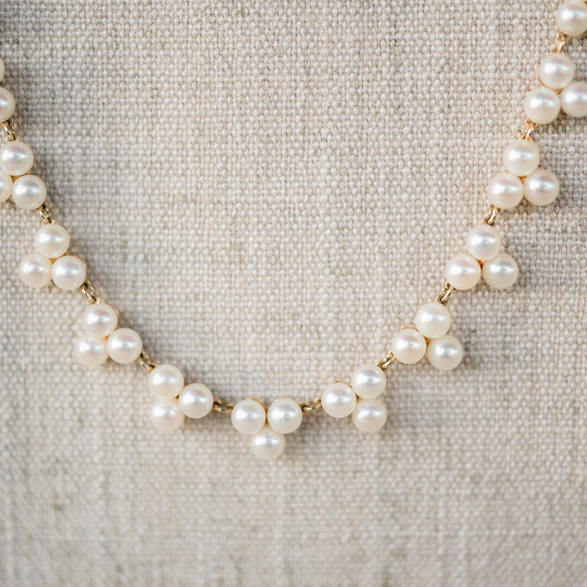 Trefoil Akoya Pearl Necklace