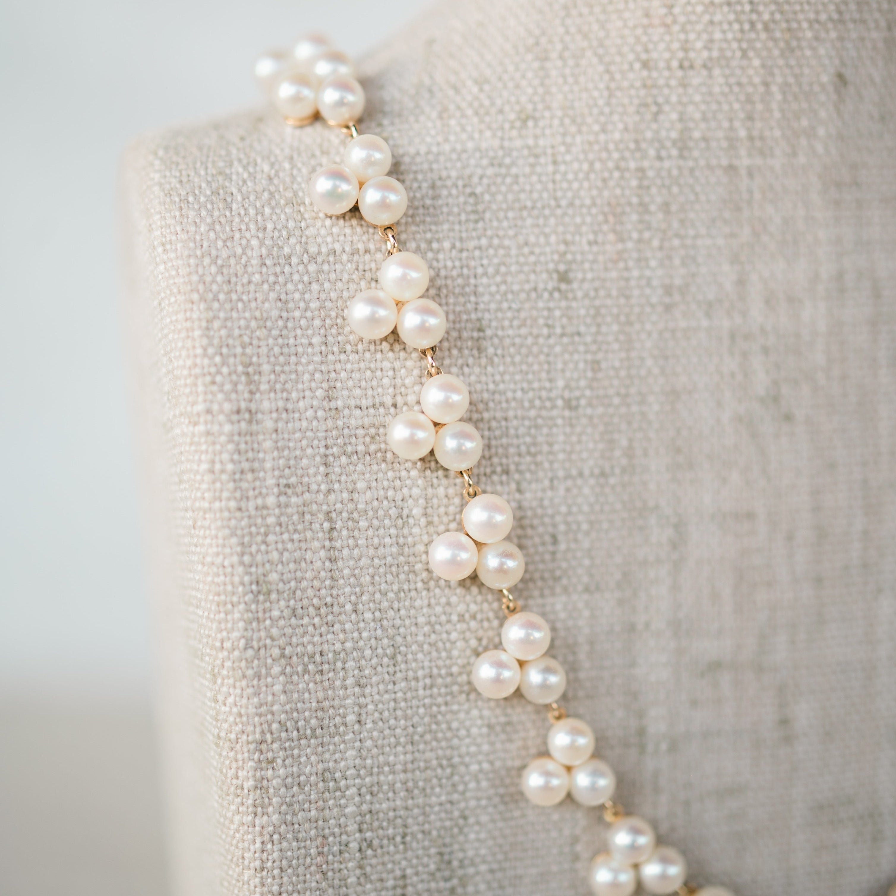 Trefoil Akoya Pearl Necklace