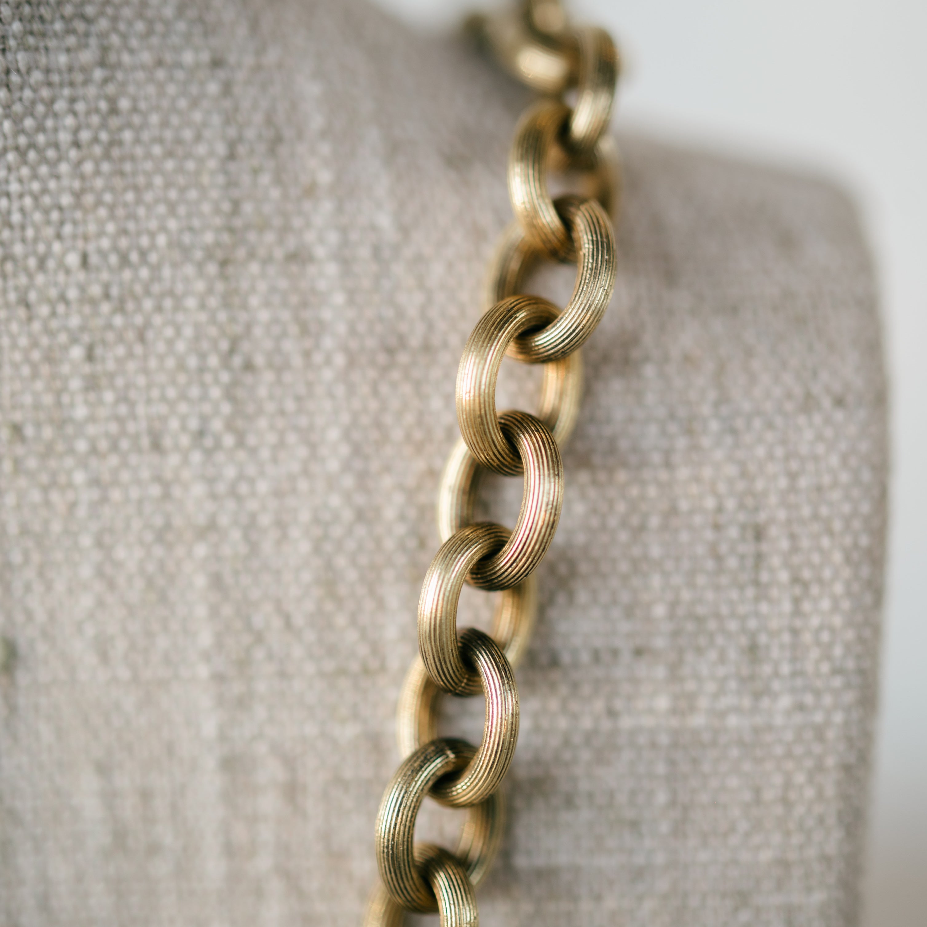 Yellow Gold Oval Link Chain