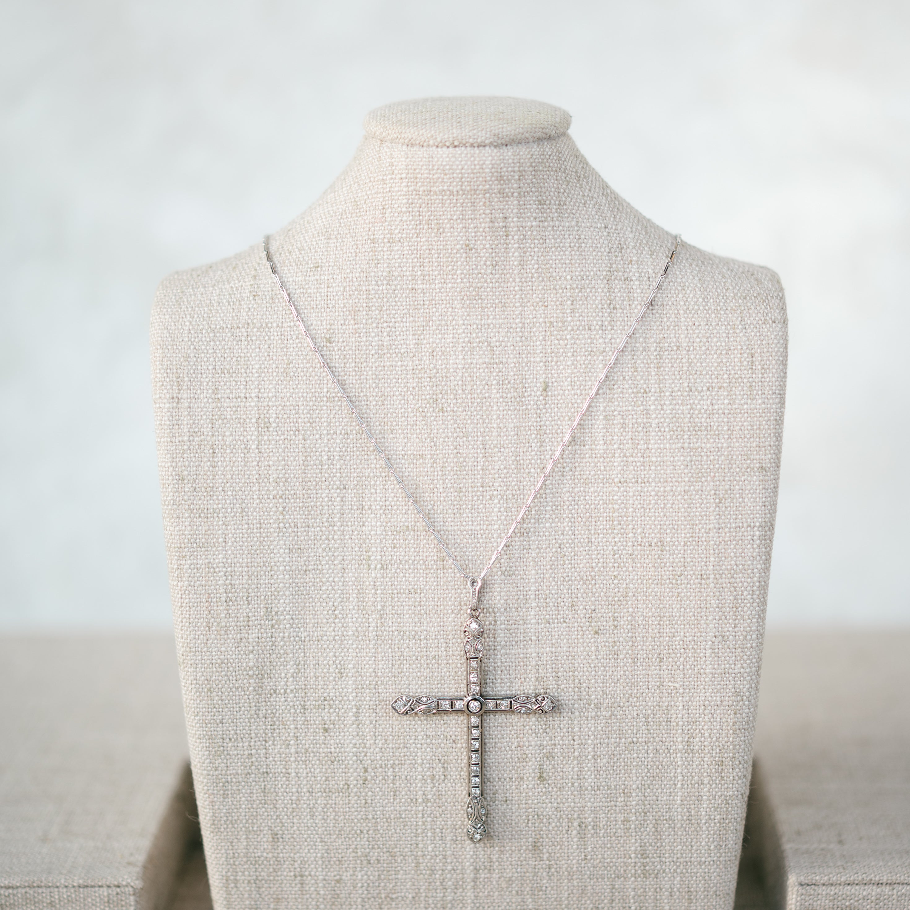 Antique diamond cross