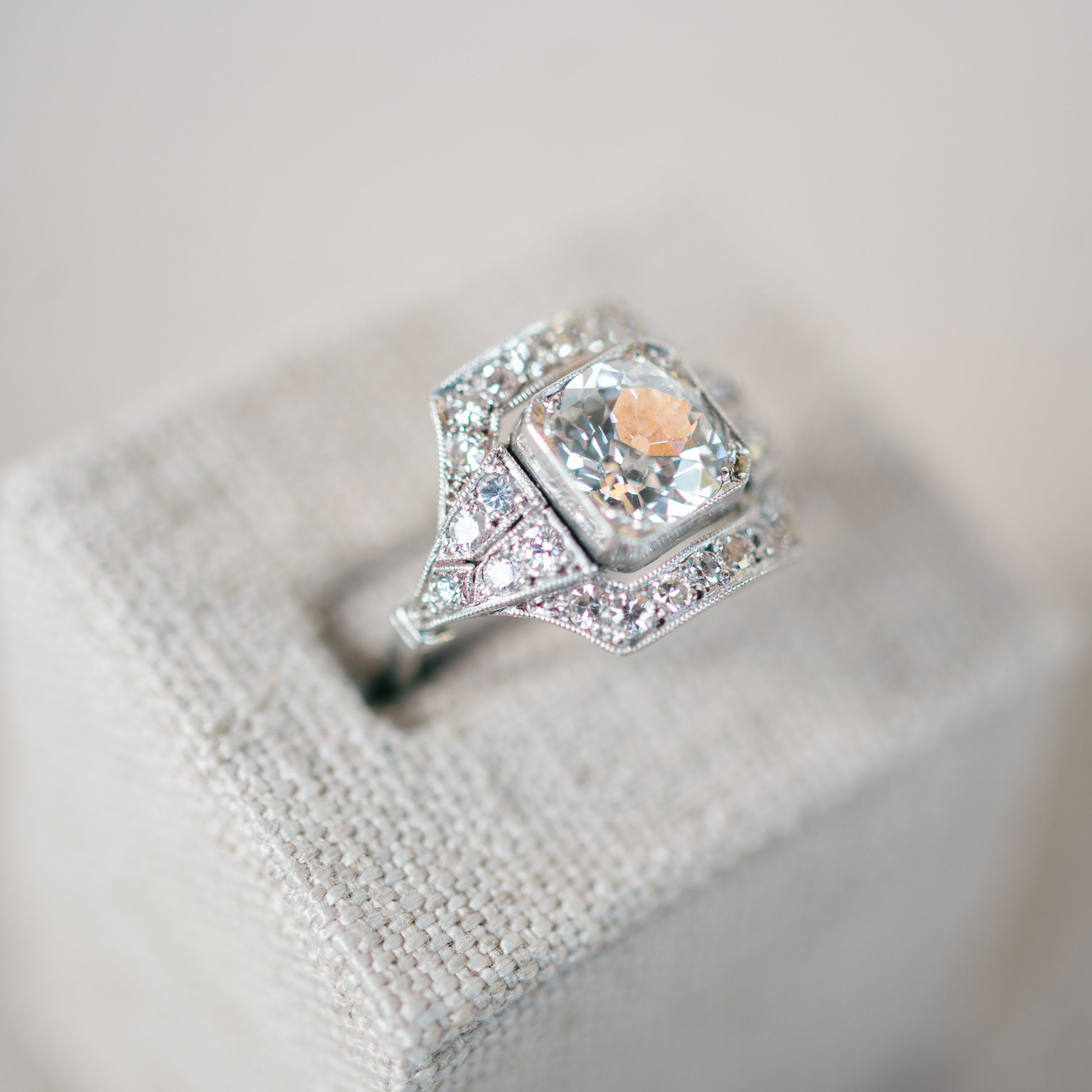 Old European diamond ring