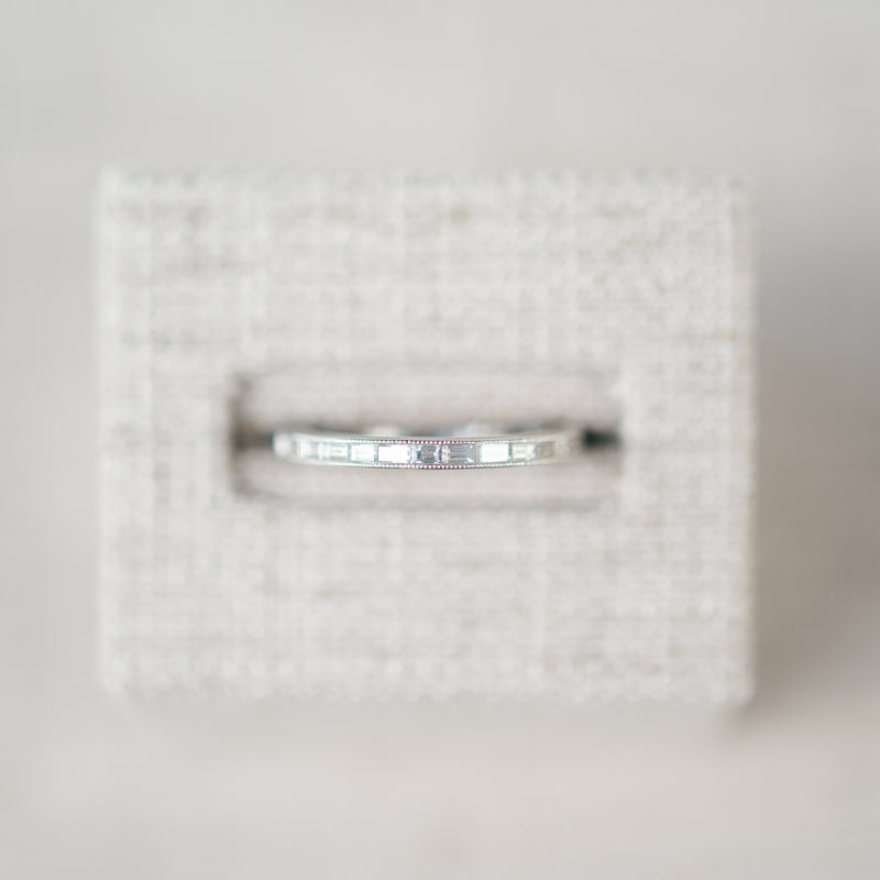 East to West Diamond Baguette Band