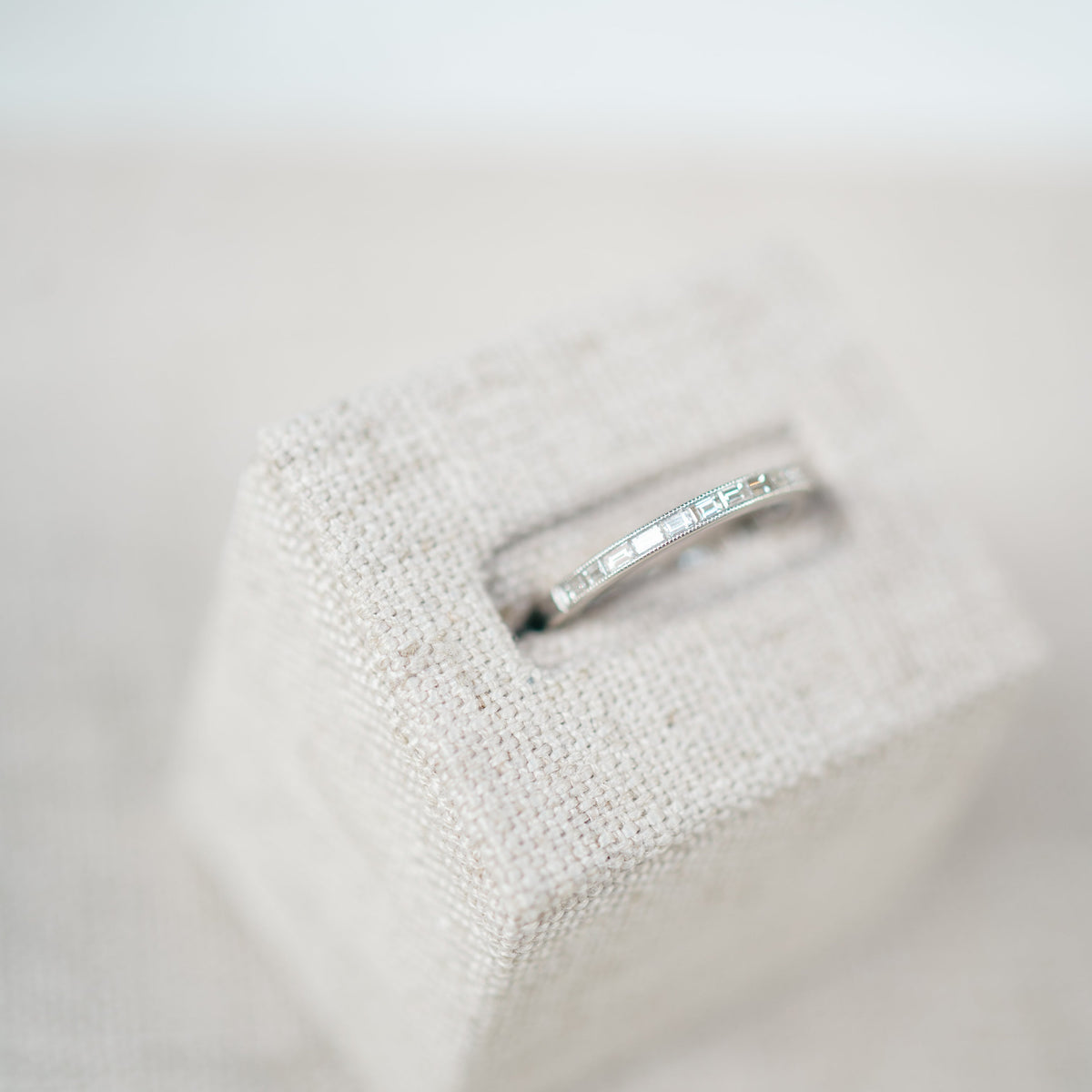 East to West Diamond Baguette Band