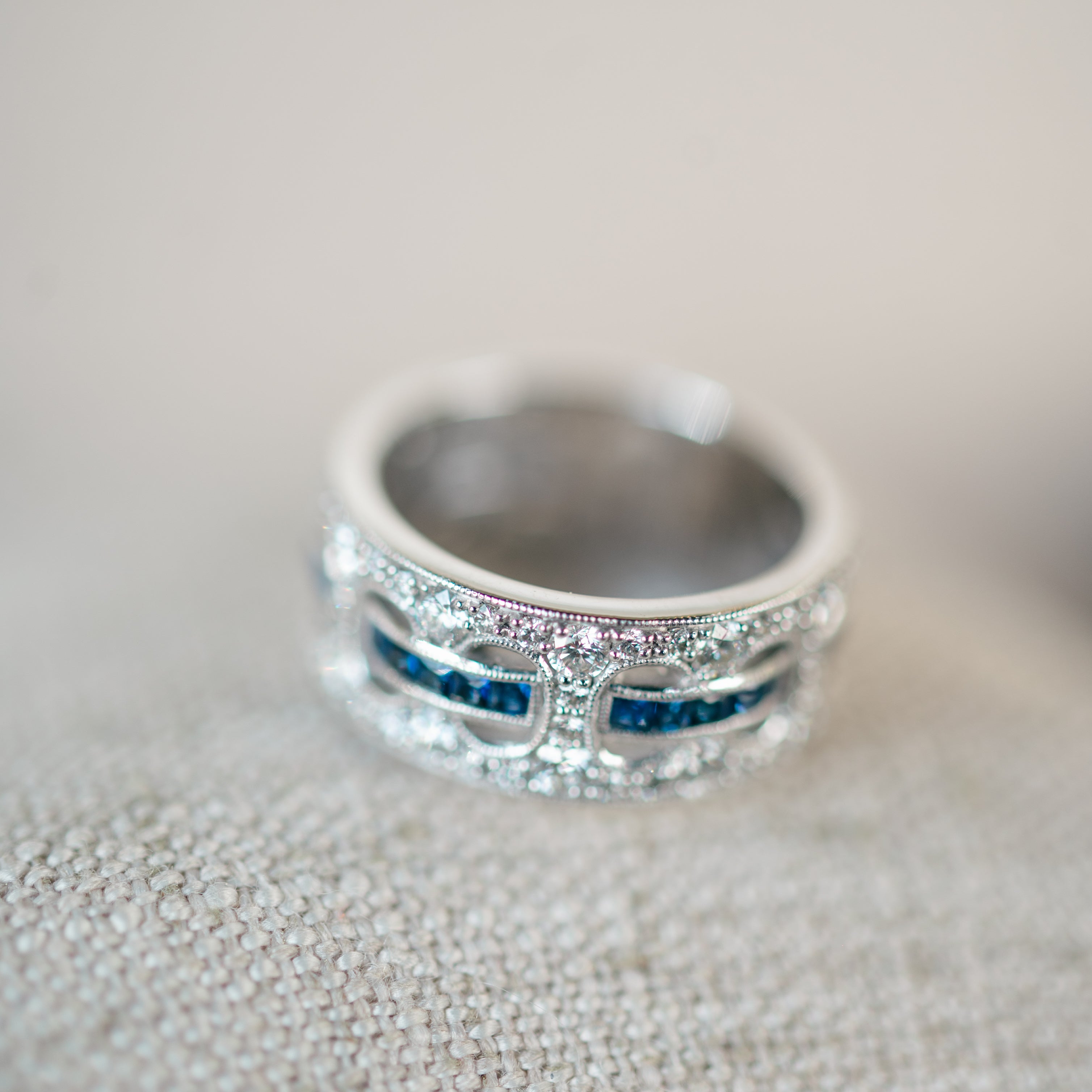 Diamond and Sapphire Band