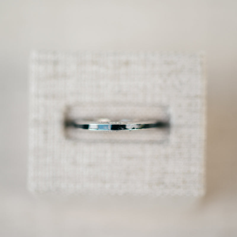 Blue Enamel Eternity Bands
