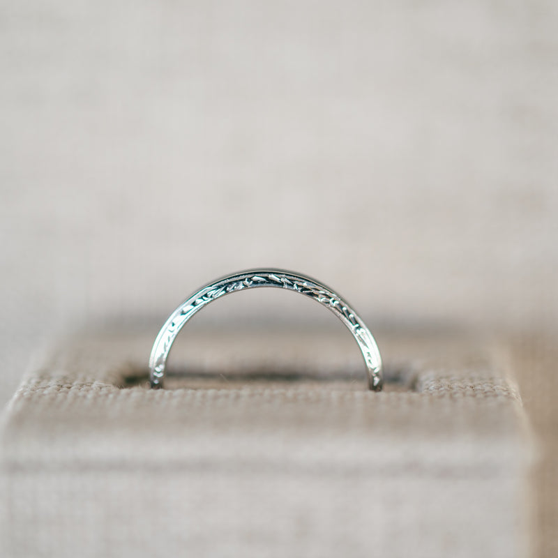 Blue Enamel Eternity Bands