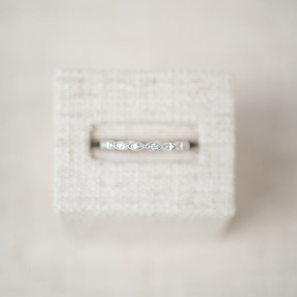 Diamond Marquise Shape Eternity Band