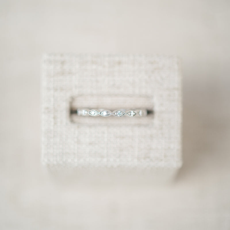 Diamond Marquise Shape Eternity Band