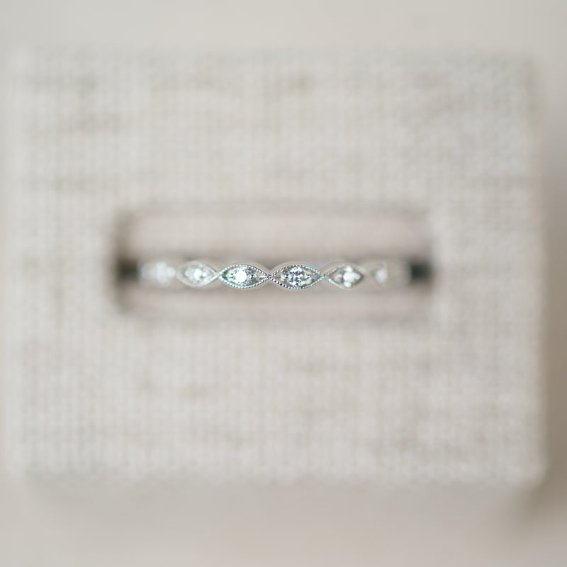 Diamond Marquise Shape Eternity Band